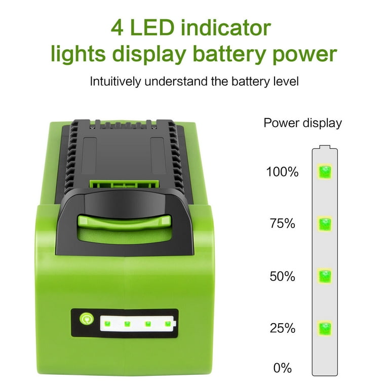 7.0Ah 40V For Greenworks G-MAX Battery Lithium Cordless 29472  