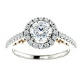 thumbnail image 3 of Pompeii3 1ct Diamond Vintage Engagement Ring Filigree 14k Rose White Gold, 3 of 5