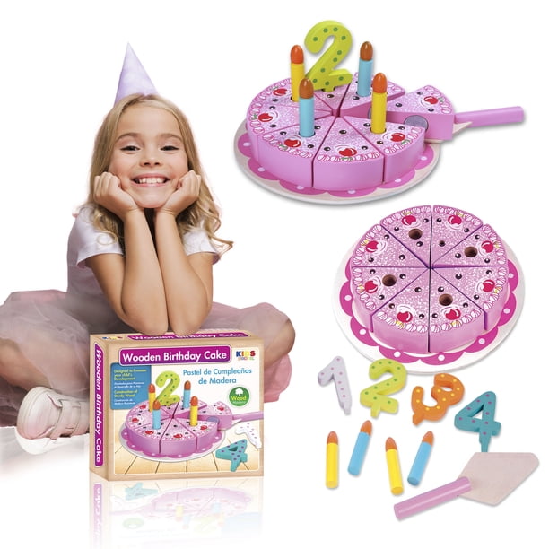 Juego De Tarta De Madera Con Velas Para Niños – Pastel De Cumpleaños De 6 Capas Con Cuenco Y Estrella, Juguete Educativo De Roles Para Cocina, A Partir De 3 Años