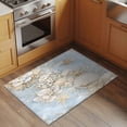 thumbnail image 2 of 2x3 Ft Entryway Area Rug, Coastal Kitchen Rug Runner Washable Floor Mat, Beach Summer Nautical Starfish Coral Non Slip Indoor Door Mat Throw Carpet for Bathroom Living Room Bedroom, 2 of 8