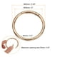 thumbnail image 2 of Uxcell 2 piezas Anillos de resorte de metal de 2" Anillos de llavero de resorte de disparo Clip redondo para llaveros DIY Bolsa Monedero Bolso de mano Dorado, 2 of 6