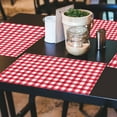 thumbnail image 2 of CounterArt "Red Gingham" 24-Sheet Reusable Premium Paper Placemats, 2 of 6