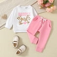 thumbnail image 2 of Youmylove Toddler Girls Long Sleeve Printed Tops And Pants 2PCS Outfits Clothes Set For Children Clothes Stylish Streetwear, 2 of 6