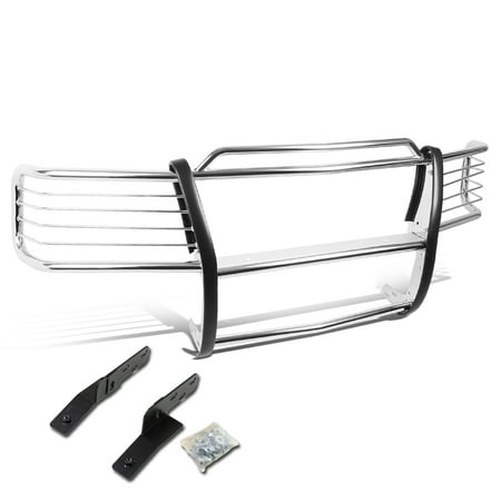 Suburban Grill Guard For 2000 to 2006 Tahoe / Suburban 1500 Front Bumper Protector Brush Grille Guard (Chrome) 01 02 03 04 05 ()