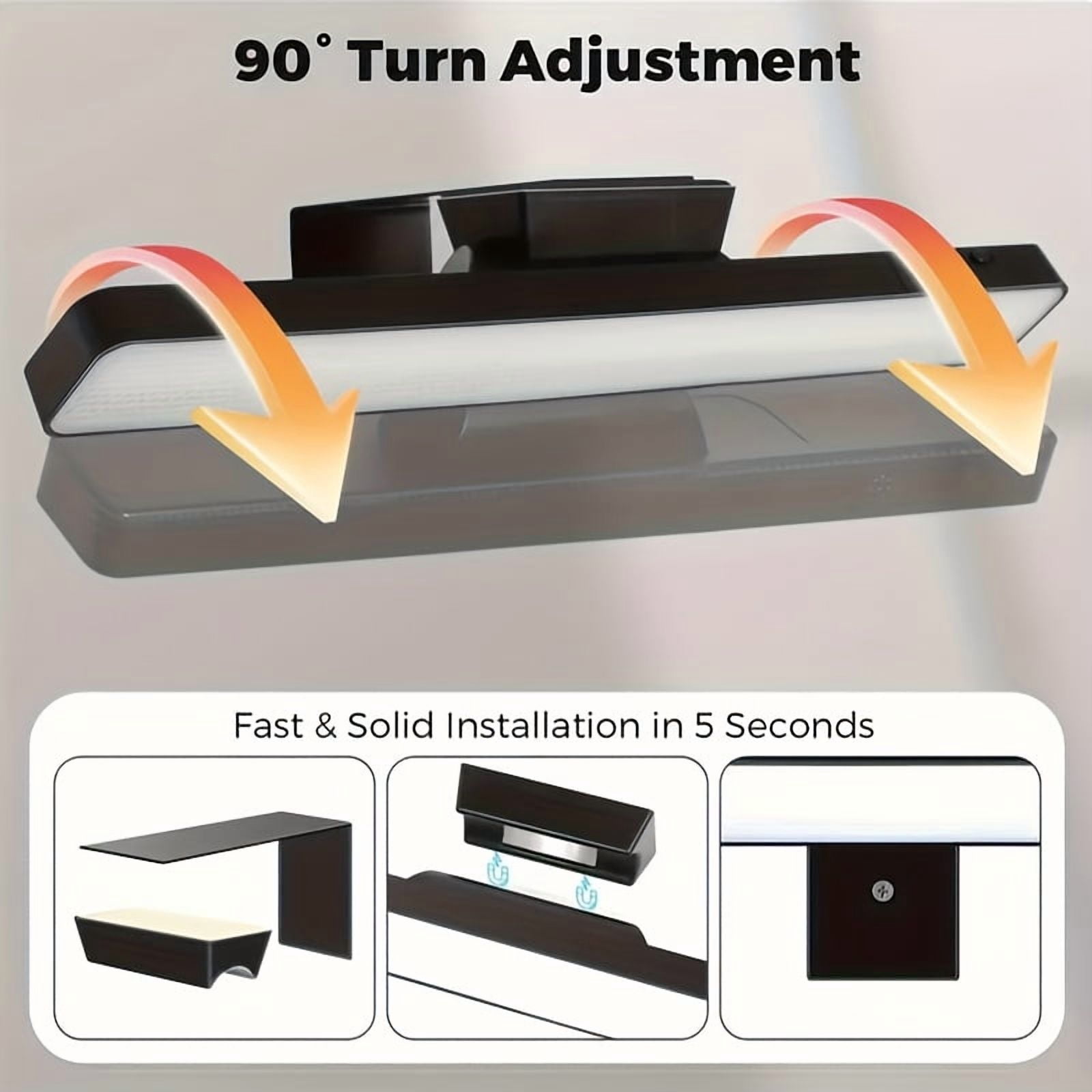 3Pack Battery Operated Wall Sconce | Rechargeable LED Wall Light, Cordless with Remote, 3 Color Temperature, Art Lights for Painting, Frame, Gallery, Dartboard, Black, Christmas Decorations, Christ