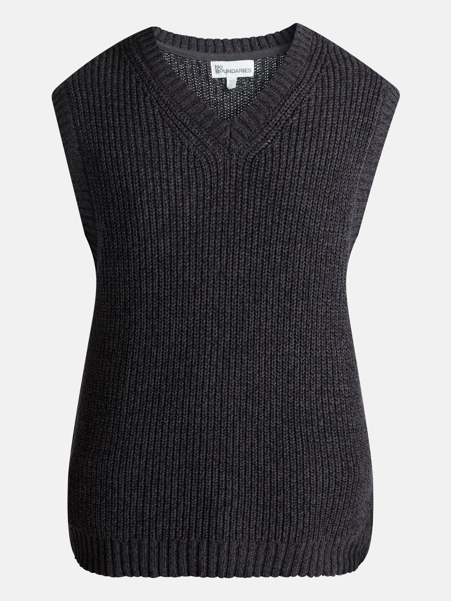 No Boundaries V Neck Marled Vest, Men's & Big Men's
