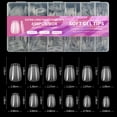 thumbnail image 5 of BAKER DEPOT Short Coffin Nail Tips, Soft Gel X Clear Fake Nails, Full Cover Acrylic Tips, 600pcs, 5 of 9