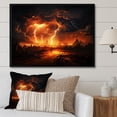 thumbnail image 1 of Designart storms framed wall art decor, Storms framed wall Art, Raging Inferno of the Storm I , Extra large Traditional black framed wall art, 40x30 inches black frame, 1 of 5