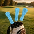 thumbnail image 5 of Yuyamidu Blue Golf Ball Golf Head Covers Waterproof PU Leather Golf Club Head Covers for Club Protective, Leopard Print Golf Accessory Gifts for Women Men, 5 of 8