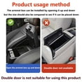 thumbnail image 4 of Upgraded Car Center Console Cover,Microfiber Leather Car Armrest Cover Cushion with 2 Storage Bags,Universal Car Armrest Storage Box Car Accessories for Most Vehicles, 4 of 13