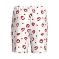 thumbnail image 2 of Lsque Lips Kiss Mens Sleep Pajama Shorts,Short Pajama Pants, Cotton Ultra-Soft Knit-Medium, 2 of 9