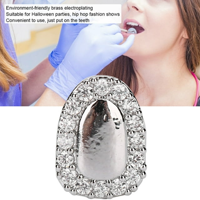 Single Tooth, Hip Hop Teeth Bling Teeth Accessory Decoration for Teeth Rapper Costume Cosplay Single Tooth