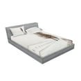 thumbnail image 2 of Ambesonne Nature Fitted Sheet & Pillow Sham Set, Snow Winter Frozen, Queen, White Brown, 2 of 2