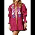 thumbnail image 1 of Vestido Camisero de Cascanueces para Mujer, con Brillo Navideño, Sudadera de Papá , Minivestido Tipo Suéter Púrpura XXL, 1 of 7