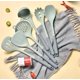 thumbnail image 2 of Juego de Utensilios de Cocina de Silicona: Set de Cucharas y Espátulas - Resistente a alta Temperatura - para Hogar y repostería - Perfecto para Amantes de la Cocinar y chefs (Verde),Verde, 2 of 8