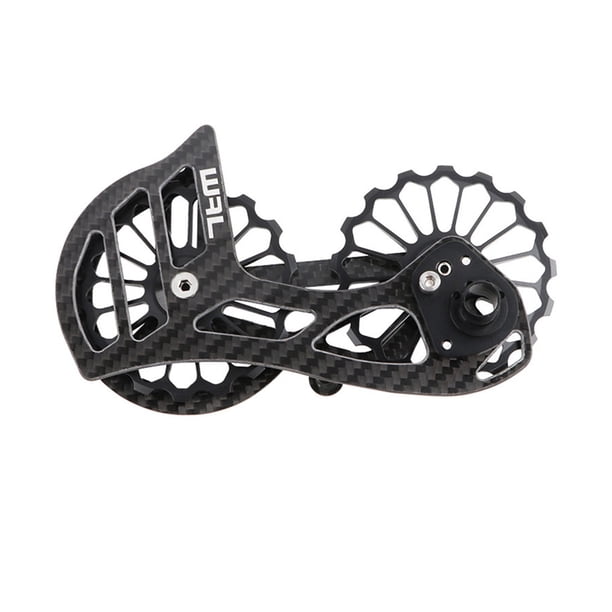 Cojinete de cerámica Wosthever fibra de carbono y aleación de aluminio Negro