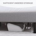 thumbnail image 3 of Queen Bed Frame, GELBIY Platform Bed Frames Queen Size with Fabric Upholstered Headboard, No Box Spring Needed, Light Grey, 3 of 4