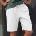 thumbnail image 2 of JGNGSHN Mens Relaxed Fit Drawstring Summer Shorts Cotton Linen Casual Summer Shorts with Pockets for Travel, and Everyday Wear, 2 of 9