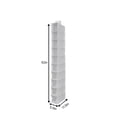 thumbnail image 4 of Mainstays 10 Shelf Hanging Closet Storage Shoe Organizer for Shoes, Non Woven, Arctic White, 4 of 12