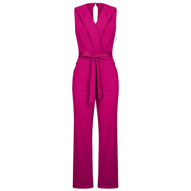 Mono de mujer, monos, monos de moda, vendaje, sólido, hombros descubiertos, tirantes, camisola, pantalones, mono con cremallera Odeerbi ODB-2
