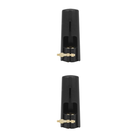 Ligadura de cuero Toystoory para saxofón Tapa de clarinete Junta de metal Accesorios Type1 NO1