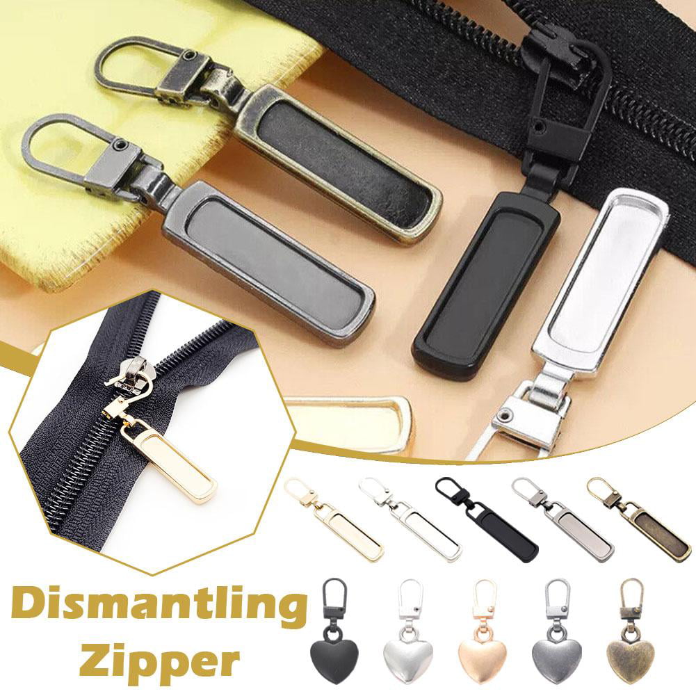 Zipper Pull Replacement,Universal Metal Luggage Replacement Zipper Pulls  Slider,Zipper Fix Repair Kit,Zipper Pull Tab for  Luggage,Backpack,Jackets,Coat,Boots,Clothing Shoes J6U2 
