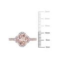 thumbnail image 2 of Everly Women's Morganite and Diamond 14k Rose Gold Ring, 2 of 7