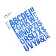 thumbnail image 2 of COMPUKAS 4pcs Large Sticker Letters for Poster Board Blue Iron on Letters Vinyl for Crafters, 2 of 6