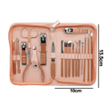 thumbnail image 2 of Professional Lemon Yellow Nail Clippers Set Pedicure Kit Stainless Steel with Luxurious Travel Case, 2 of 5
