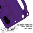 thumbnail image 4 of Dteck with Screen Protector Case for Apple iPad 9th Generation 10.2" (2021),Shockproof Kids Safe Light Weight Handle Kickstand iPad 8th/7th Gen 10.2" Case EVA Foam Protective Cover,Purple, 4 of 5