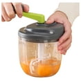 Manual Food Chopper, Hand Crank Vegetable Processor, Portable Onion