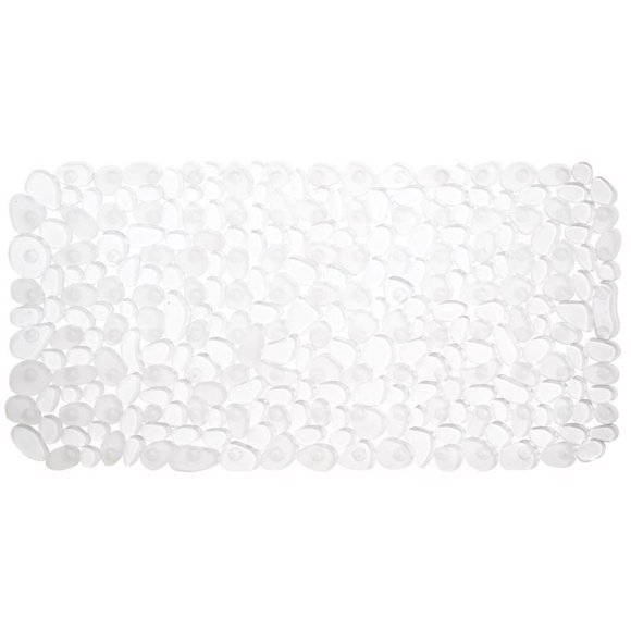 InterDesign 26-1/2 in. L X 13-1/2 in. W Clear Plastic acre Bath Mat