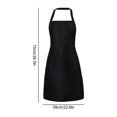 thumbnail image 4 of Huayishang Women's Apron Cooking Kitchen Apron with Pocket Check Chef Apron Dress for Women Men Adults for Baking Restaurant Tool, Kitchen Essentials Clearance Sale Black, 4 of 5