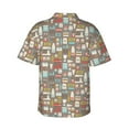 thumbnail image 3 of Balery Kitchen Food Print Men's Hawaiian Shirts Short Sleeve Beach Shirt Relaxed Fit Vacation Button Down Shirts-Medium, 3 of 9