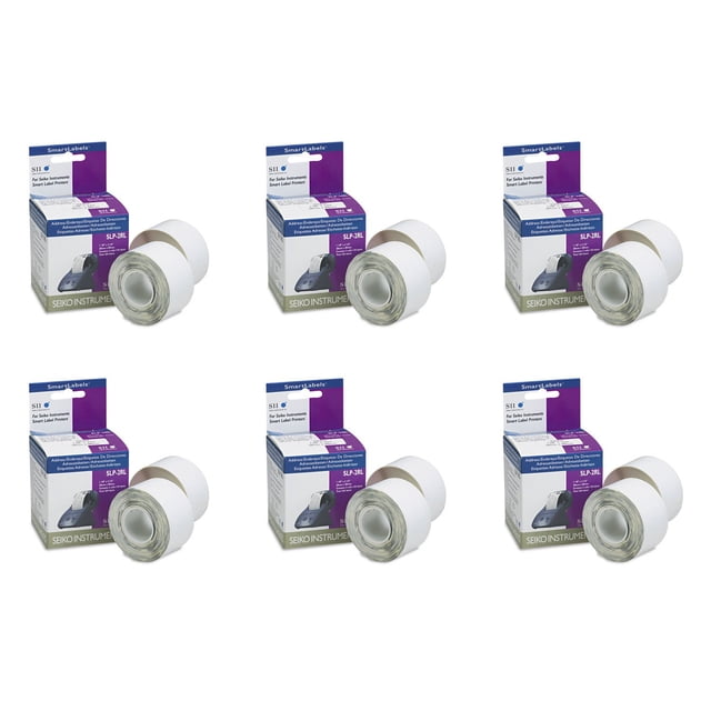 Seiko SmartLabel SLP-2RL Address Label (SLP-2RL), 6 Packs