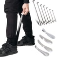 thumbnail image 2 of Jumpingount Calzador profesional de acero inoxidable cabeza angular levantador alargado operación Simple herramienta para pies zapatos cuernos zapatos Type3 NO3 Jumpingount AP009227-08, 2 of 5