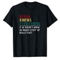 thumbnail image 1 of AALJY Bubba knows everything Father's Day gift for Brother Bubba T-Shirt, 1 of 1
