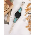 thumbnail image 3 of Wearlizer Compatible with Samsung Galaxy Watch 6/5/4 40mm 44mm, Watch 5 Pro 45mm, Watch 6 Classic, Watch 3 41mm Band for Women, Vintage Boho Leather Wristband, Western-Inspired Decorative Strap, 3 of 7