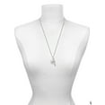 thumbnail image 3 of Delight Jewelry Silvertone Domed Sisters are Best Friends Forever Silvertone Hope Anchors the Soul Bar Charm Necklace, 23", 3 of 4