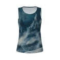 thumbnail image 4 of Haiem Mysterious Moonlit Mountains Workout Tank Tops for Women, Athletic Sports Slim-Fit Tank Tops, Compression Sleeveless Dry Fit Shirts,Athletic Shirt-Medium, 4 of 9