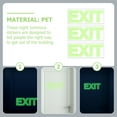 thumbnail image 2 of KONTONTY 3Pcs EXIT Sign Stickers Green PET Emergency Exit Indicator for Building Safety, 2 of 8