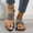 Black, variant on Latrodar Womens Beach Sandals Flat Sandals Sandals for Women 2025 Running Comfort Stretchy Jeweled Sandals Pull-On Shoes Flat Heel (O"-1) Wide Solid Sandals for Older Women Daily Birthday Gifts