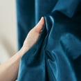 thumbnail image 3 of Pleasant Boulevard Thick Velvet Blackout Curtains, 2 Panels, 52" x 84", Teal, 3 of 5