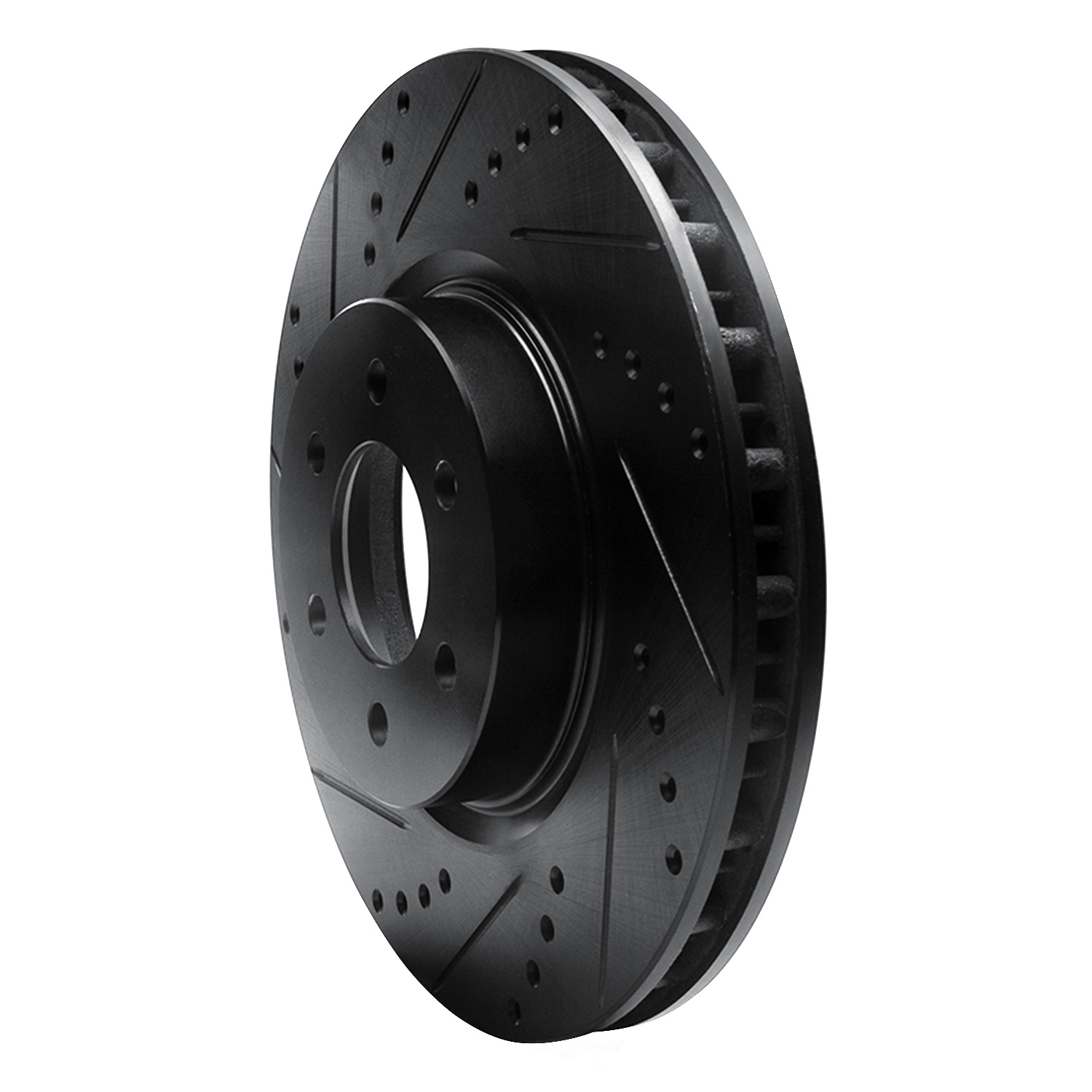 Dynamic Friction Company 633-40013L DFC Brake Rotor - Drilled And Slotted - Black