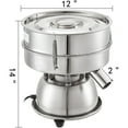 thumbnail image 2 of VEVOR Automatic Sieve Shaker Included 40 Mesh + 60 Mesh Flour Sifter Electric Vibrating Sieve Machine 110V 50W Sifter Shaker Machine 1150 r/min for Flours, Herbal Powder, 2 of 9