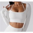 thumbnail image 4 of Top deportivo de entrenamiento de Yoga para mujer, Top de Yoga para mujer, ropa larga de Yoga, ropa deportiva femenina, artesanía Superior, 4 of 7