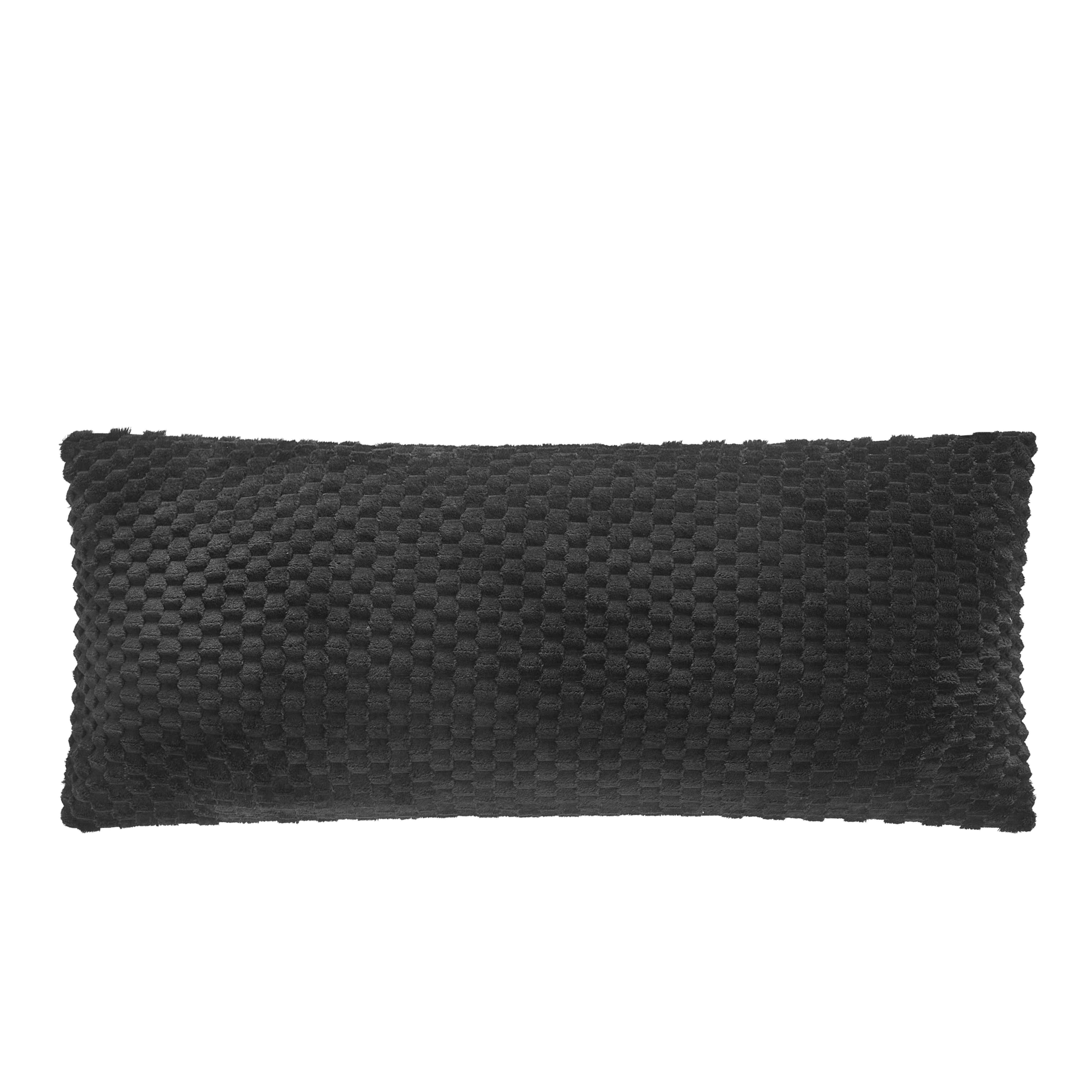 Your Zone Black Honeycomb 20" x 48" Body Pillow Cover