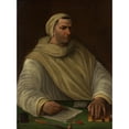 thumbnail image 3 of Baldassare Peruzzi 11x14 Black Modern Framed Museum Art Print Titled - Portrait of an Olivetan Monk, 3 of 5
