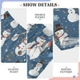 thumbnail image 6 of FORMRS Kids Pajama Pants with Pockets Size 9-10Y Boys Lounge Sleep Bottoms, Blue Christmas Snowman Pattern, 6 of 8