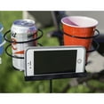 thumbnail image 3 of Sunnydaze Steel Outdoor Drink Holder Stakes with Side Tray, Black/White (Set of 2), 3 of 7